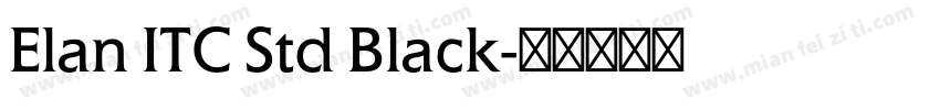 Elan ITC Std Black字体转换